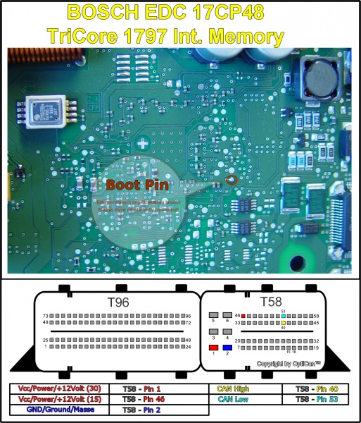 Bosch EDC 17CP48 (Volvo) pinout diagram 1